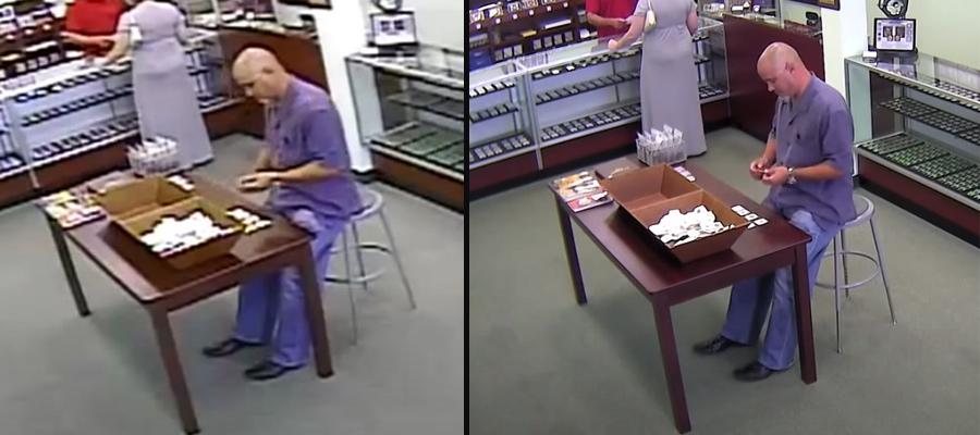 Example footage from surveillance video