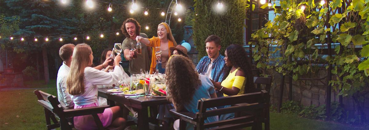 Outdoor Party using Home Automation