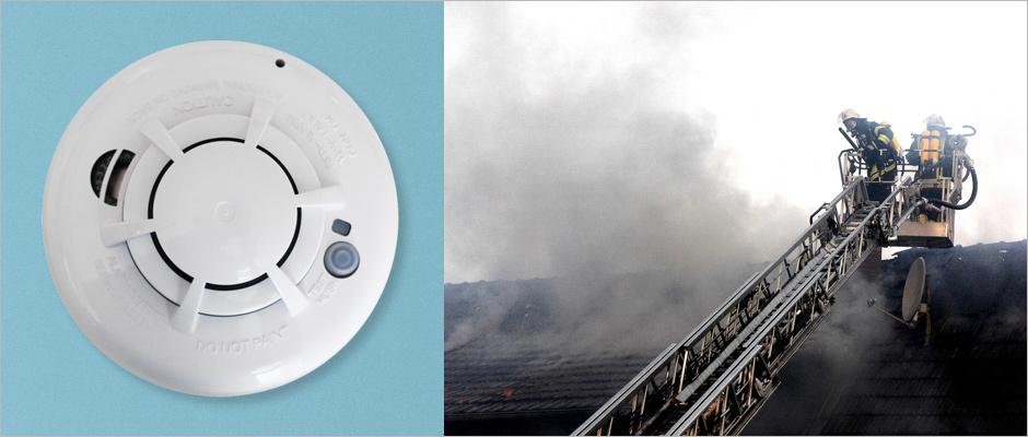 Smok Alarm and Smoking Building