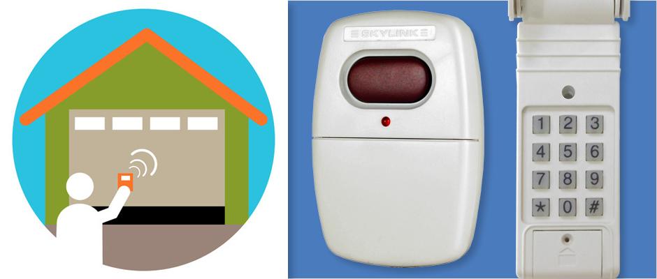 Skylink universal garage door opener keypad and remote