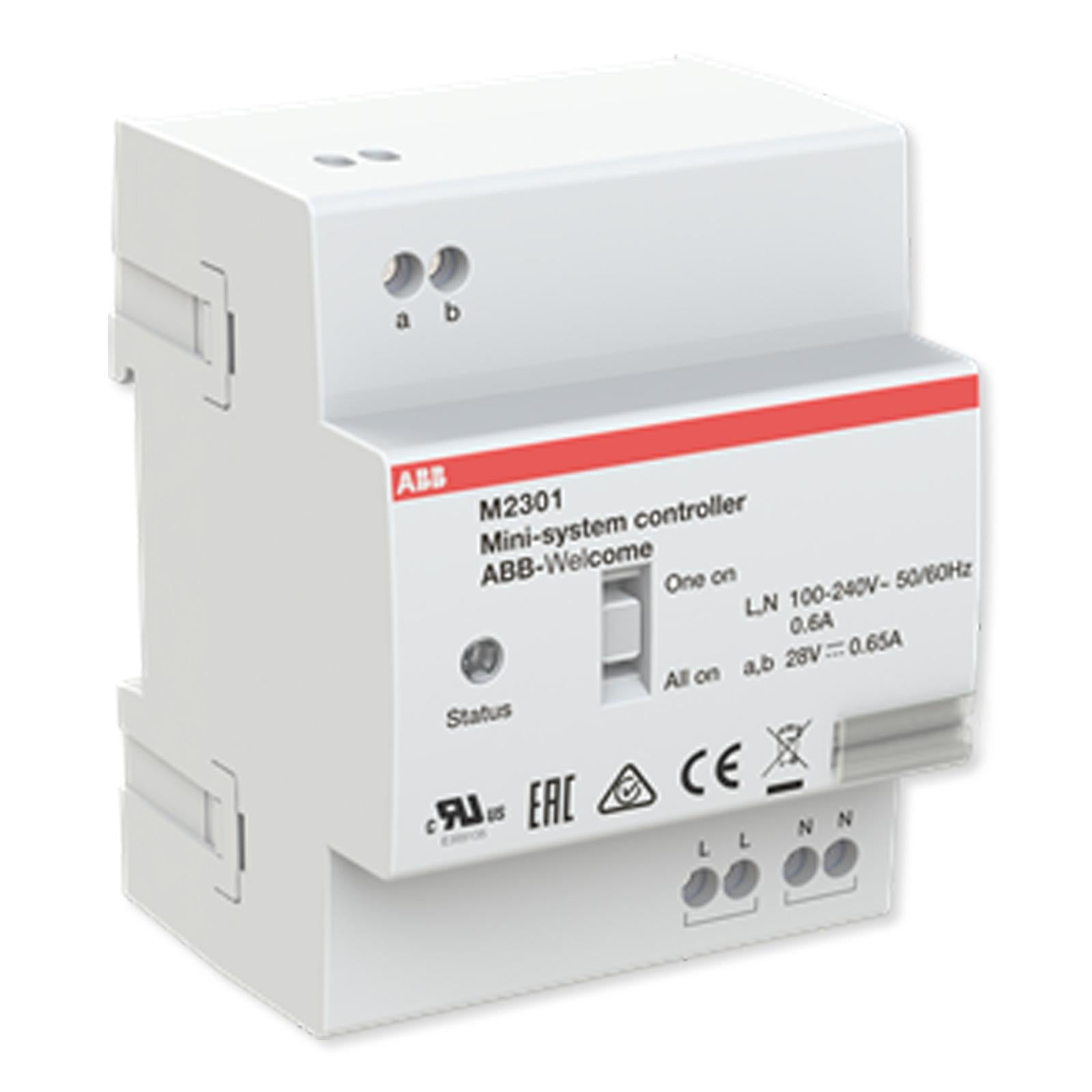 ABB-Welcome Mini System Controller, MDRC, 650mA, With Updated All On/One On Setting