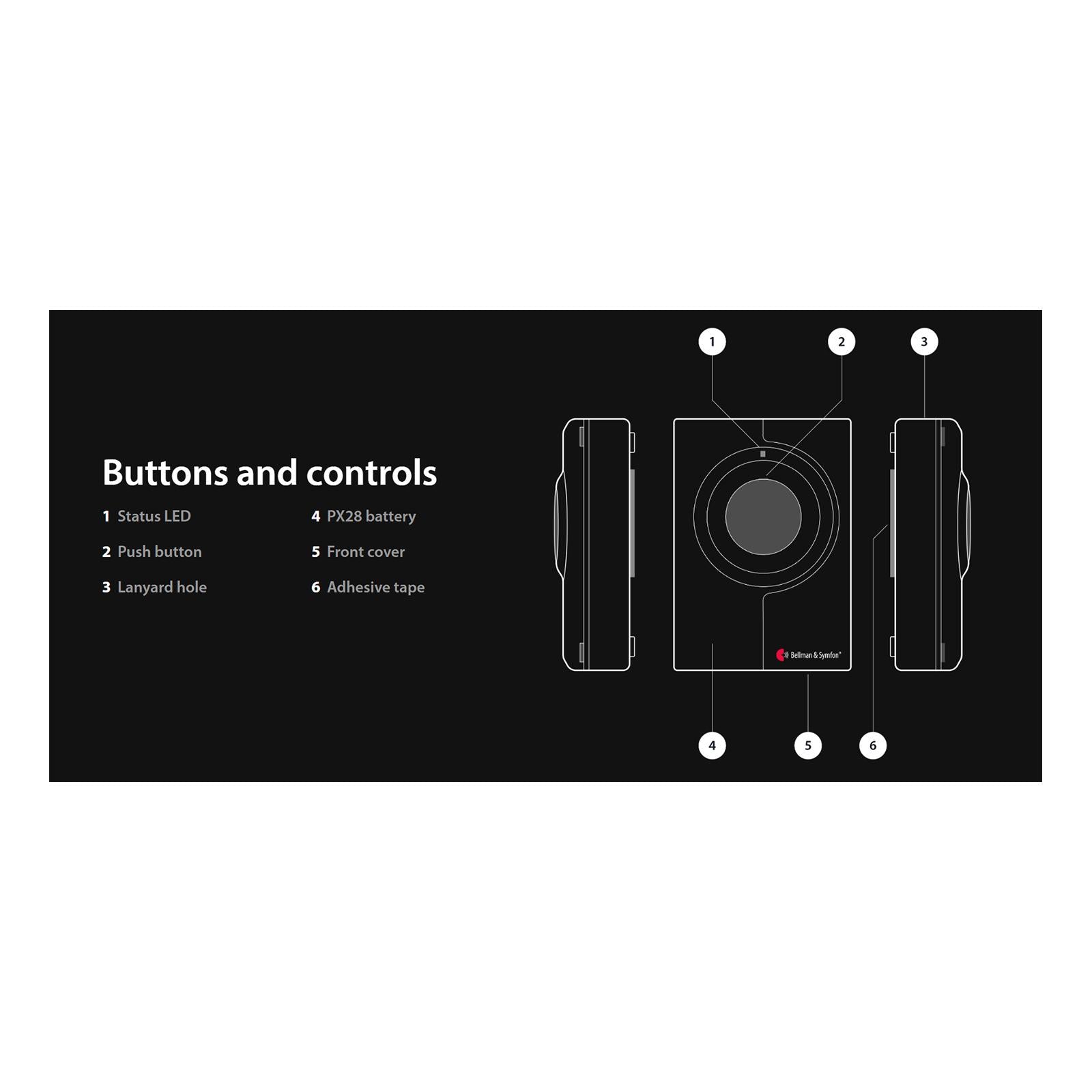 Bellman & Symfon Visit Push Button Transmitter