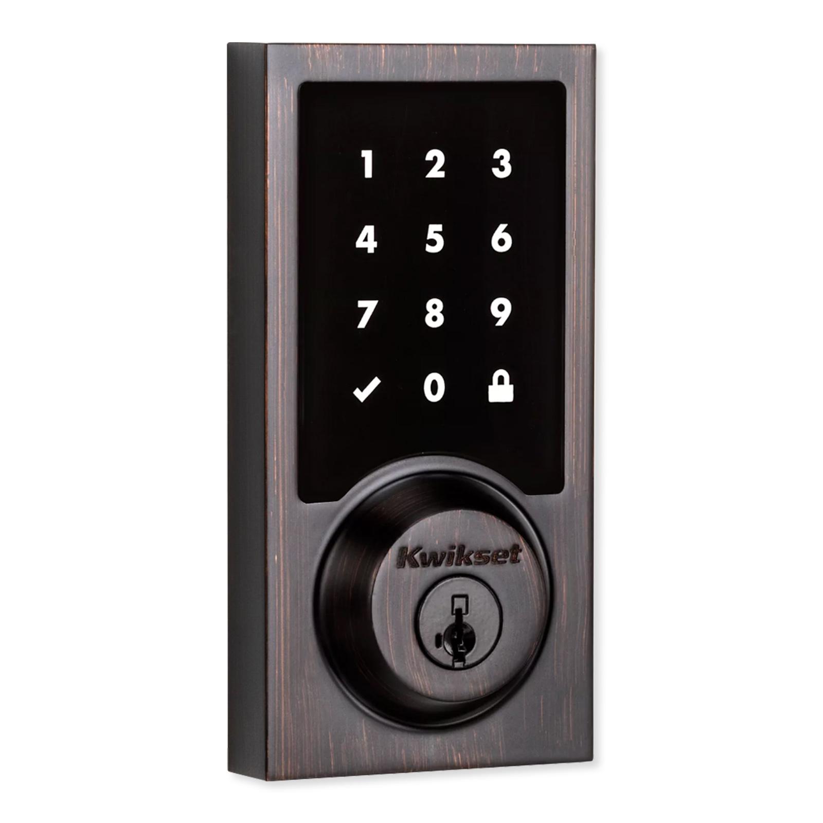 Kwikset SmartCode 916 Zigbee Contemporary Touchscreen Deadbolt with Cox
