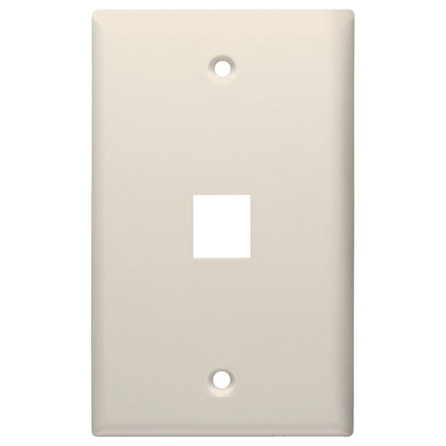 DataComm Keystone Wallplate, 1-Gang, 1-Port