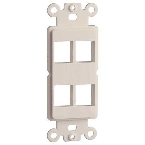 DataComm Keystone Decorator Strap, 4-Port