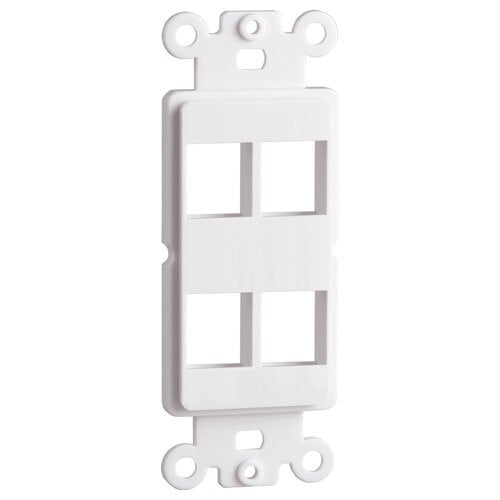 DataComm Keystone Decorator Strap, 4-Port