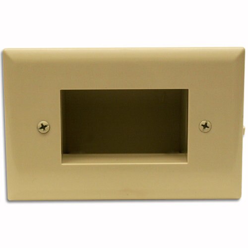 DataComm Easy Mount Recessed Cable Access Wallplate
