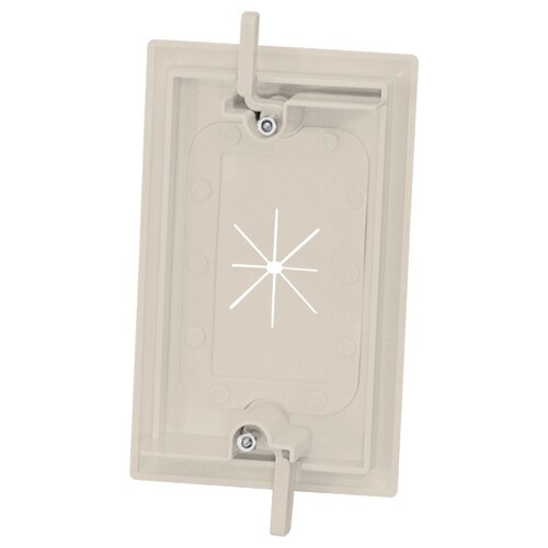 DataComm Cable Access Wallplate with Flexible Opening, 1-Gang