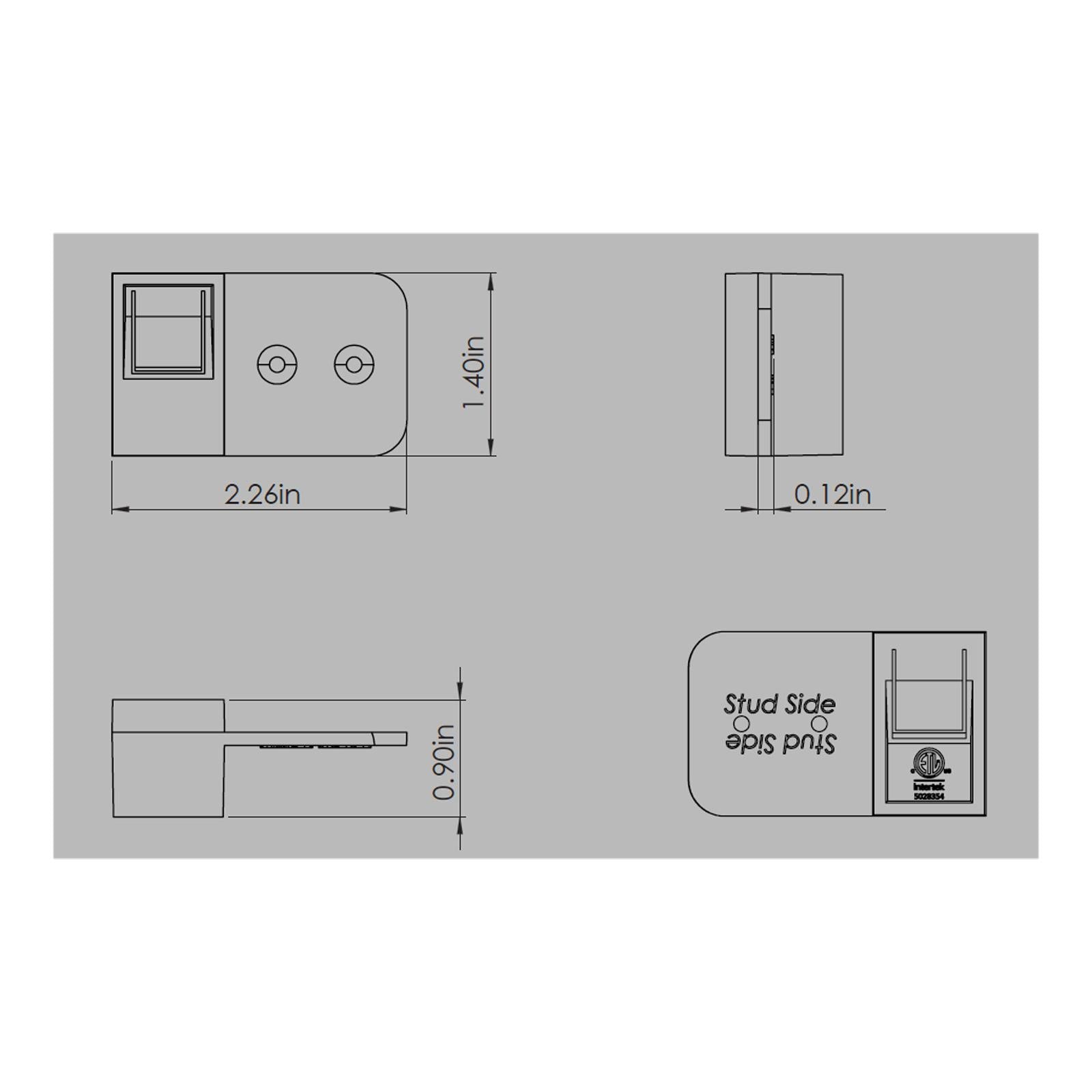 DataComm Cable Clip, 50 Pack