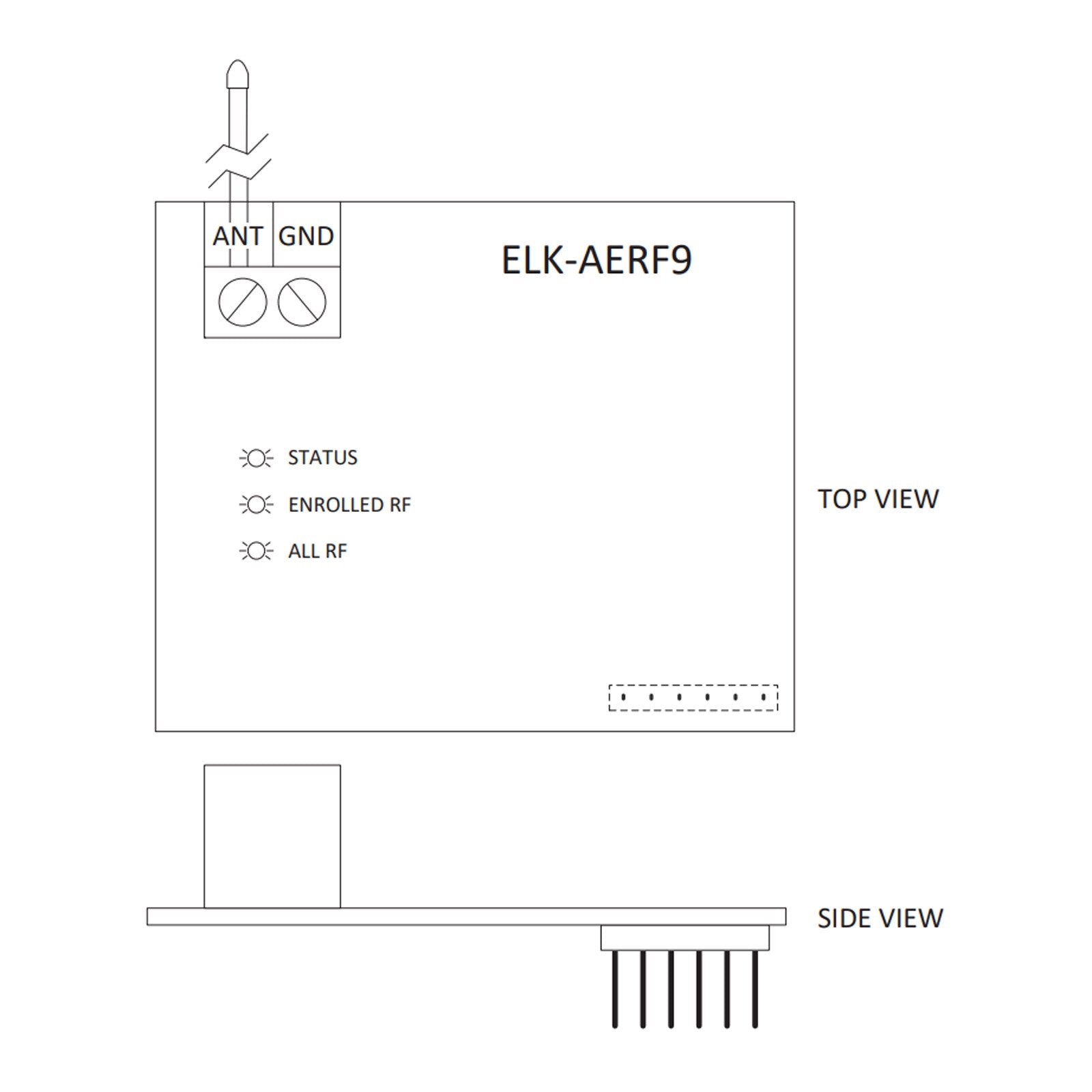 ELK Alarm Engine Wireless Receiver for Two-Way Wireless Sensors