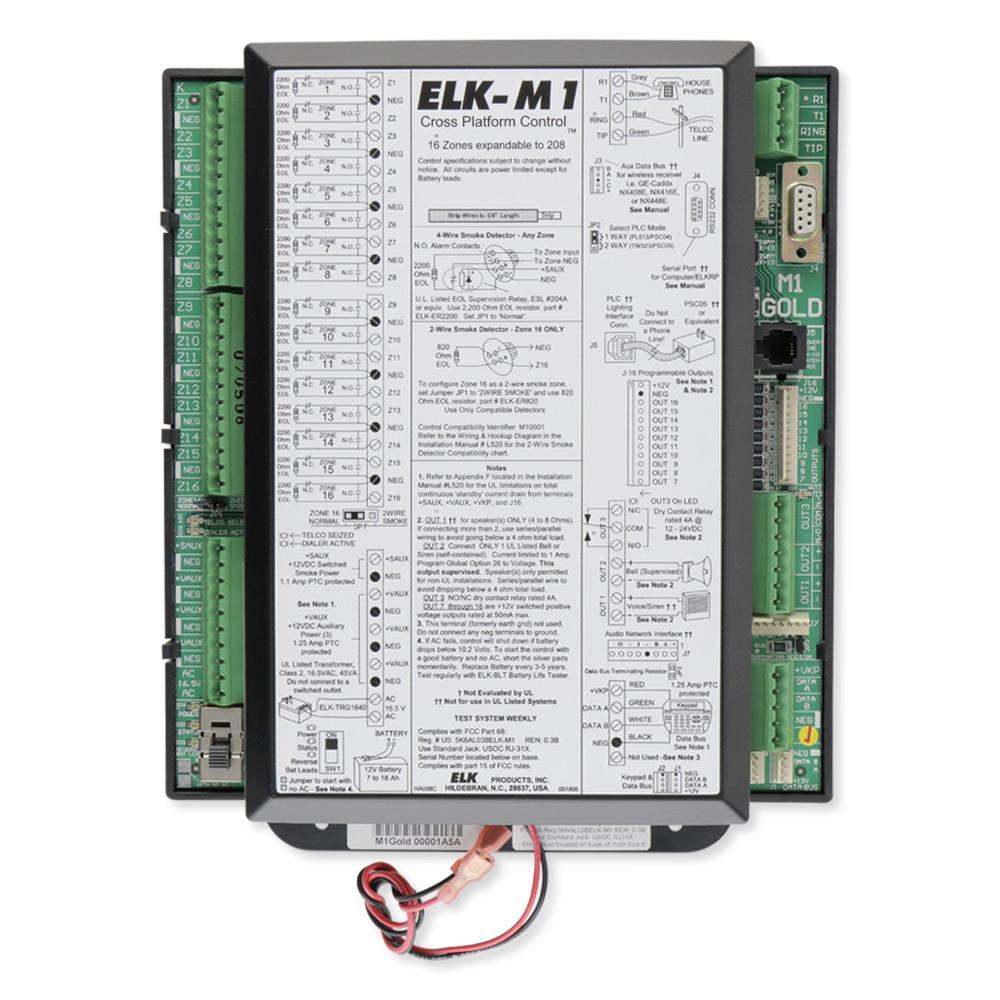 ELK M1 Gold Controller Kit with Enclosure & No Keypad