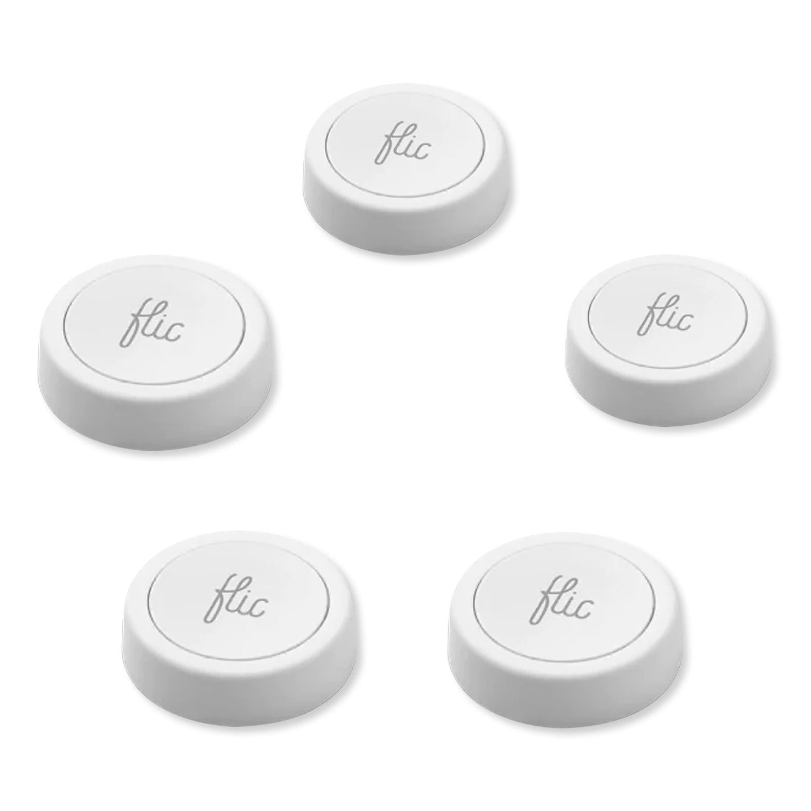 Flic Programmable Smart Button Kit, 5 Pack