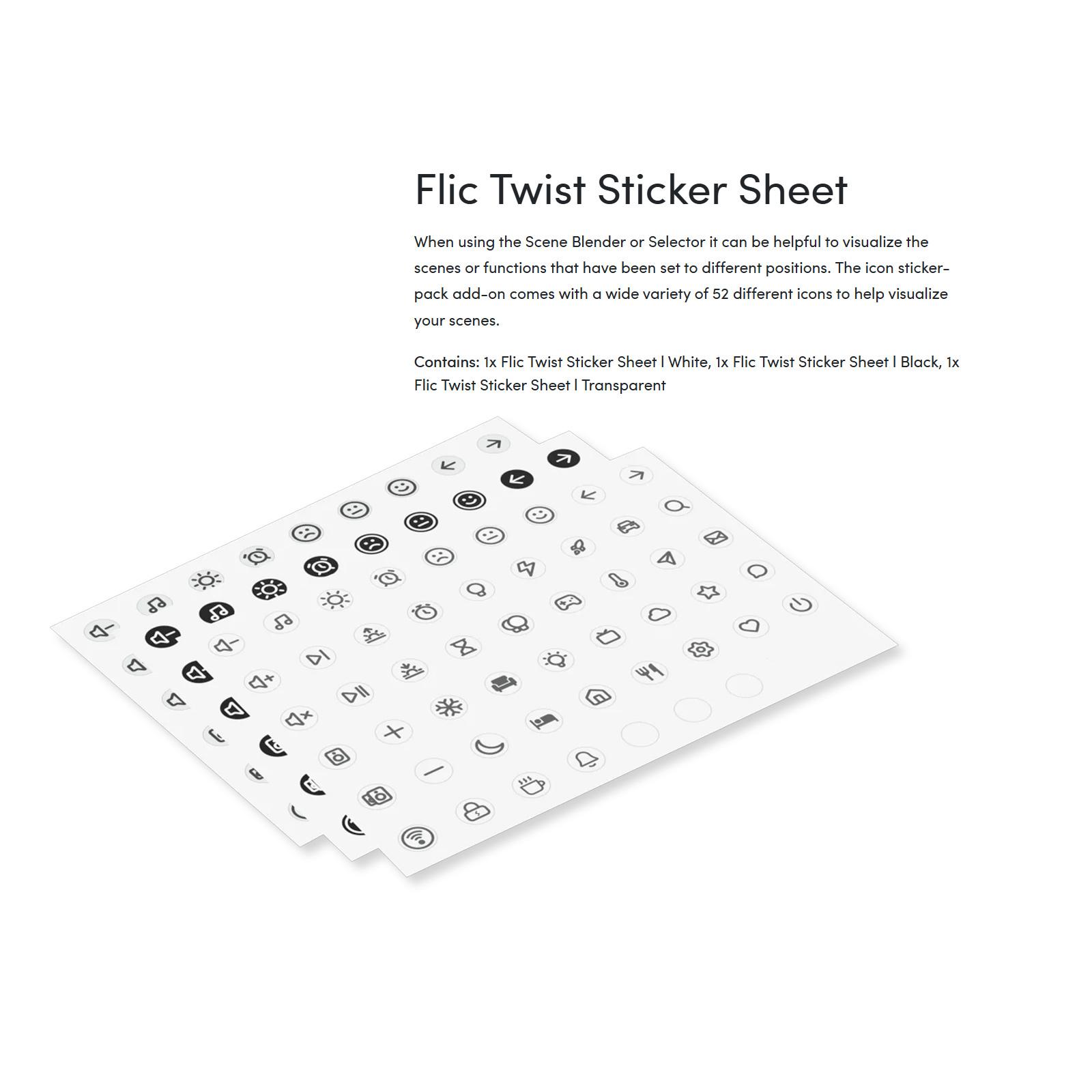 Flic Twist Sticker Sheets
