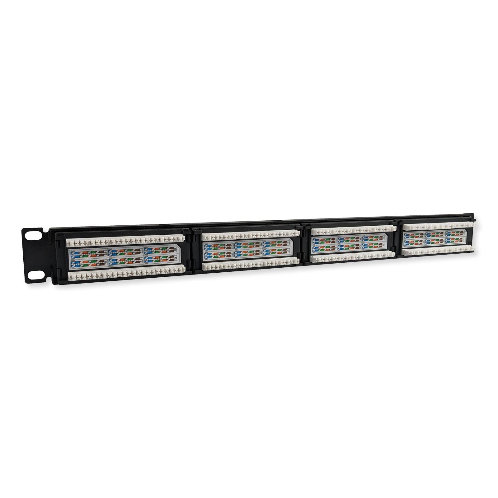 Simply45 Loaded 24-Port Cat5e UTP Patch Panel