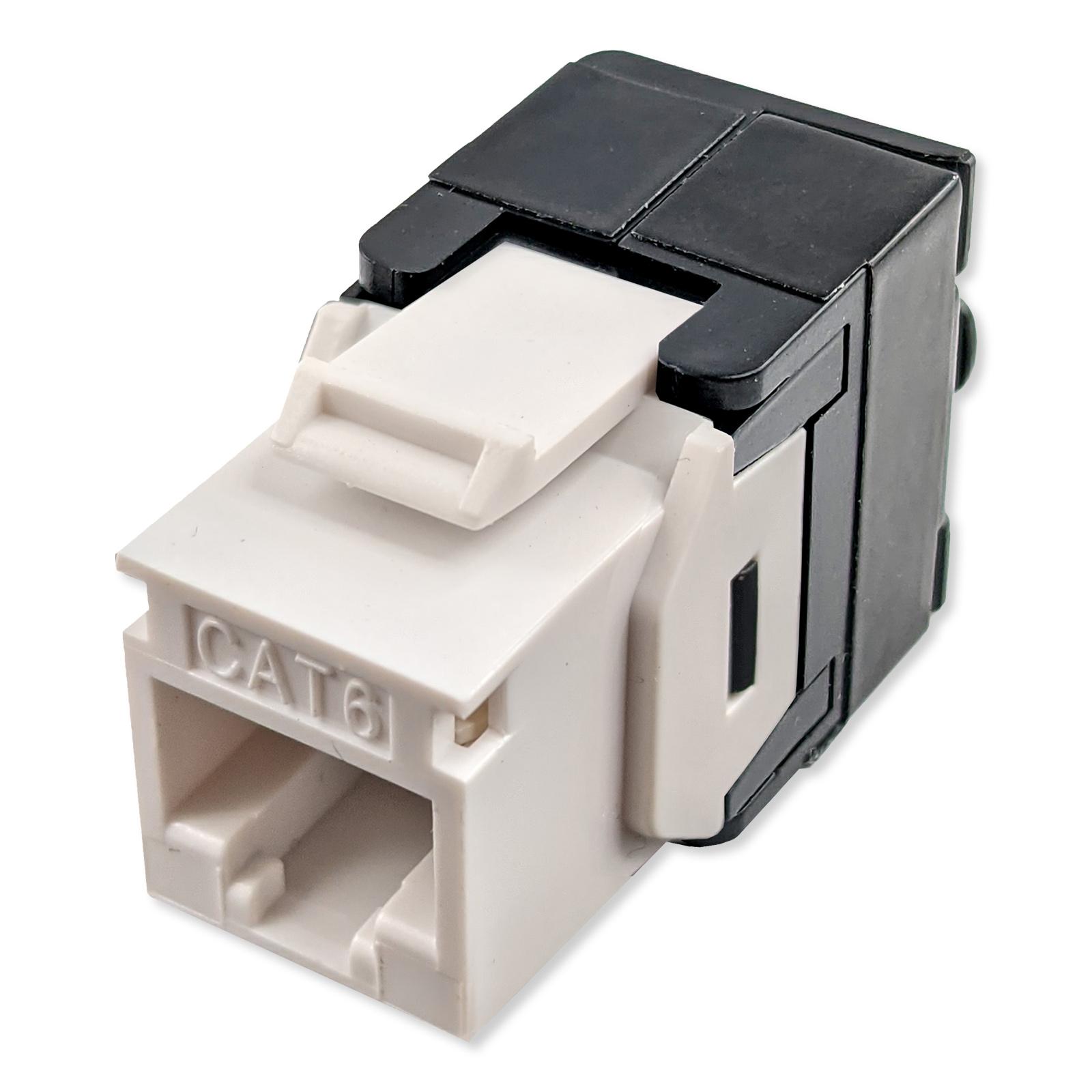 Simply45 Cat6/6A UTP 180 Degree Keystone Jack 110 Style