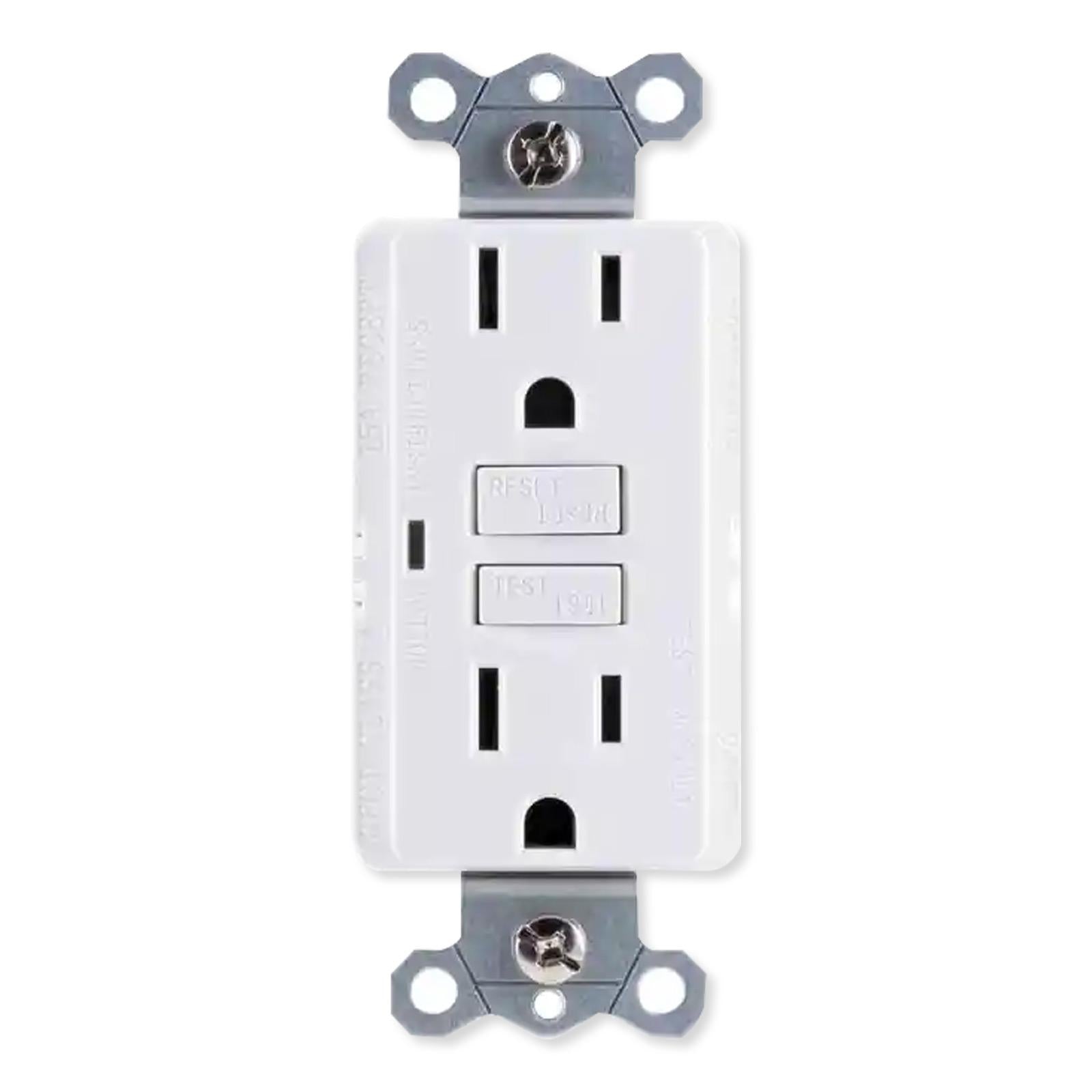 GE GFCI Receptacle with LED Indicator