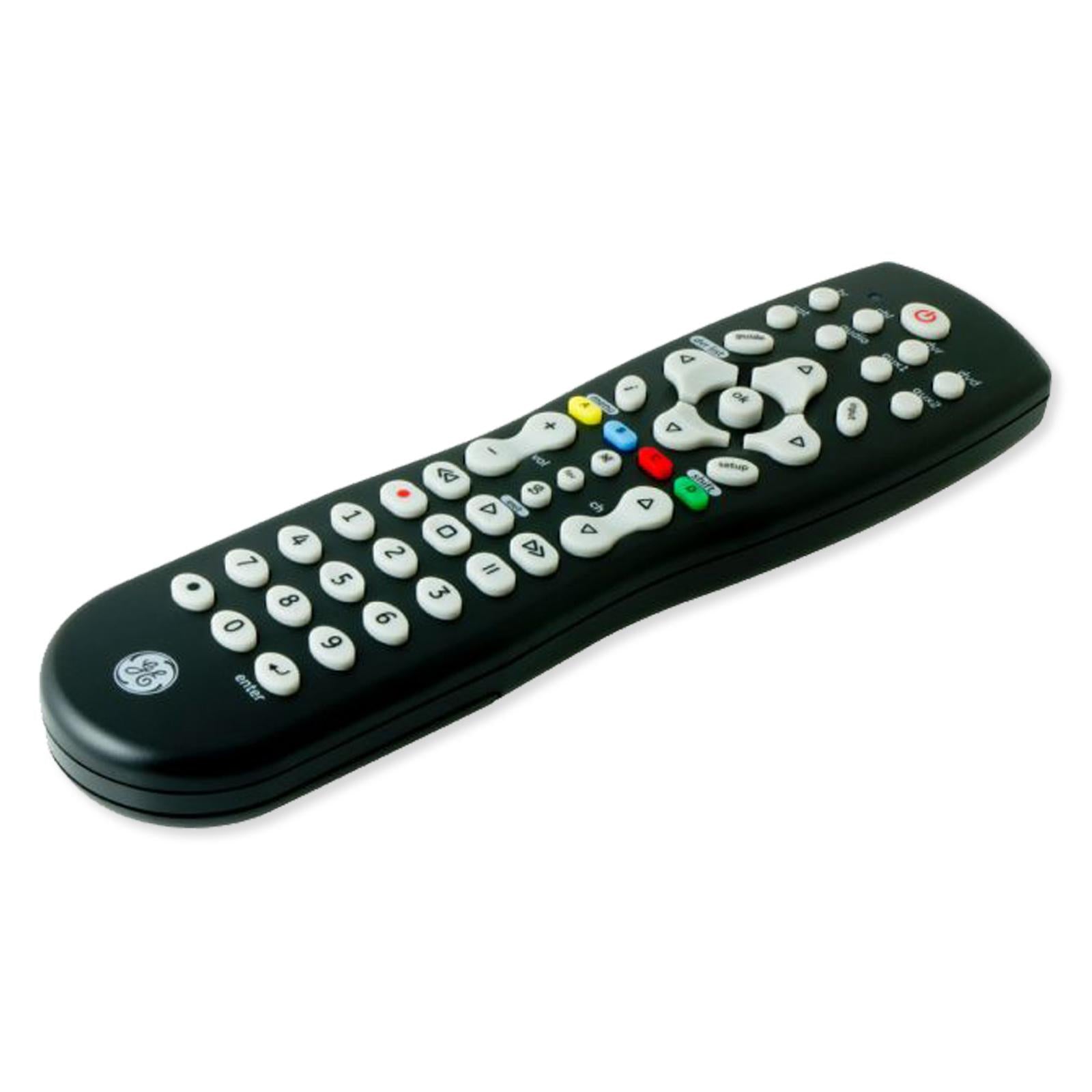 GE 8-Device Universal Remote Control, DVR Infrared, Black
