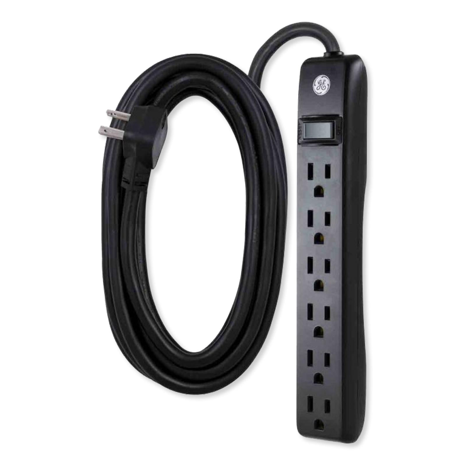GE 6-Outlet Surge Protector, 12'