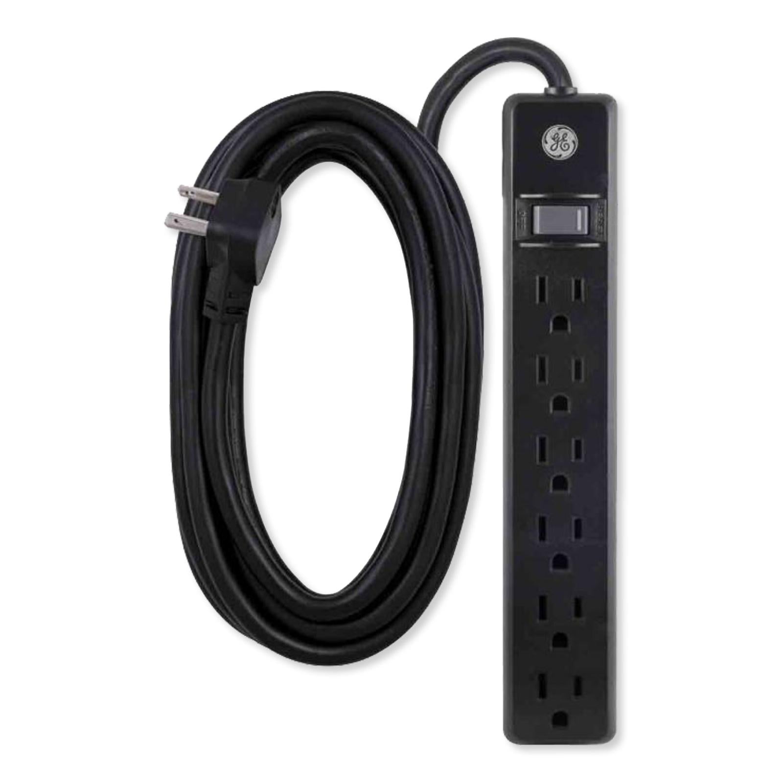 GE 6-Outlet Surge Protector, 12'