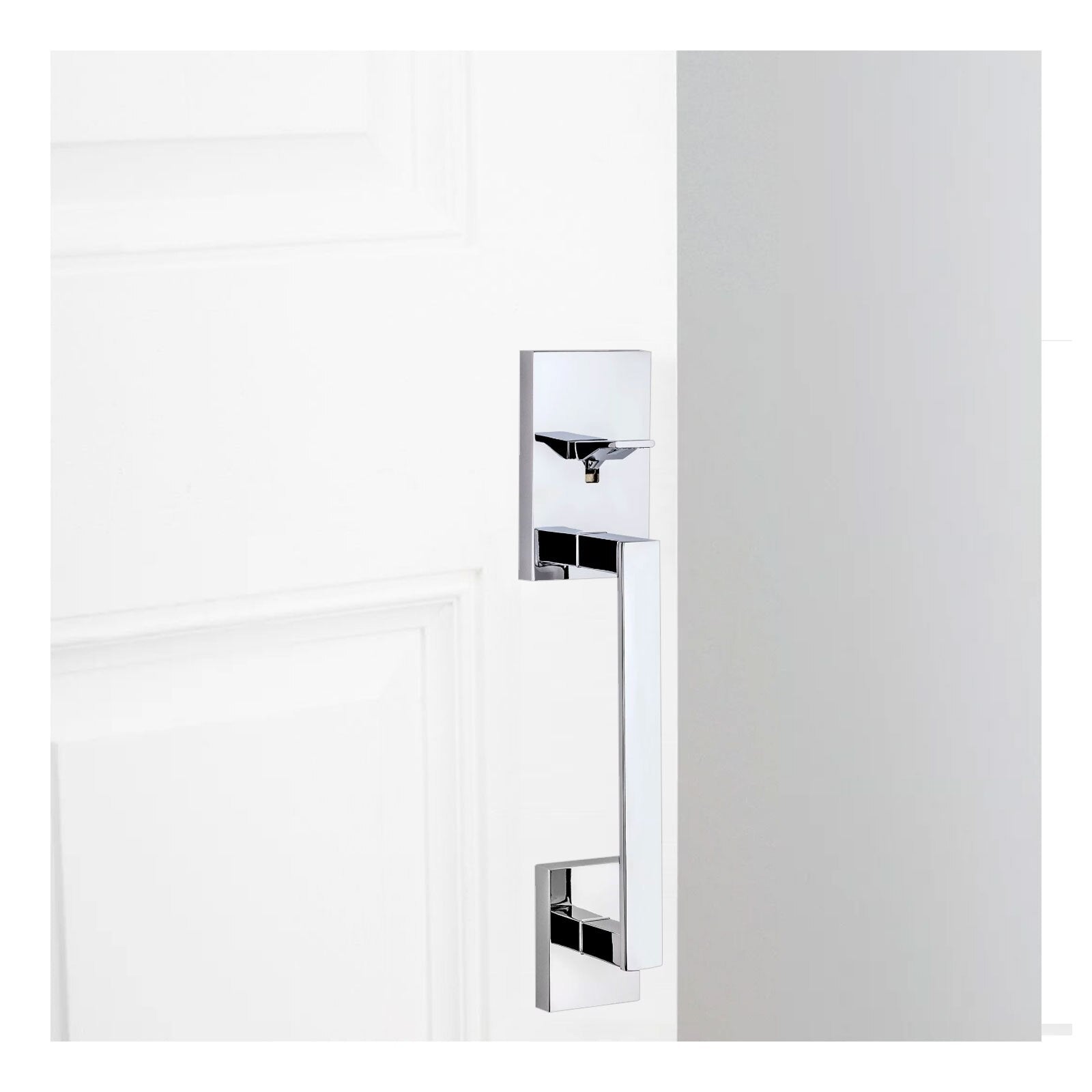Kwikset San Clemente Handle with Halifax Lever, Square