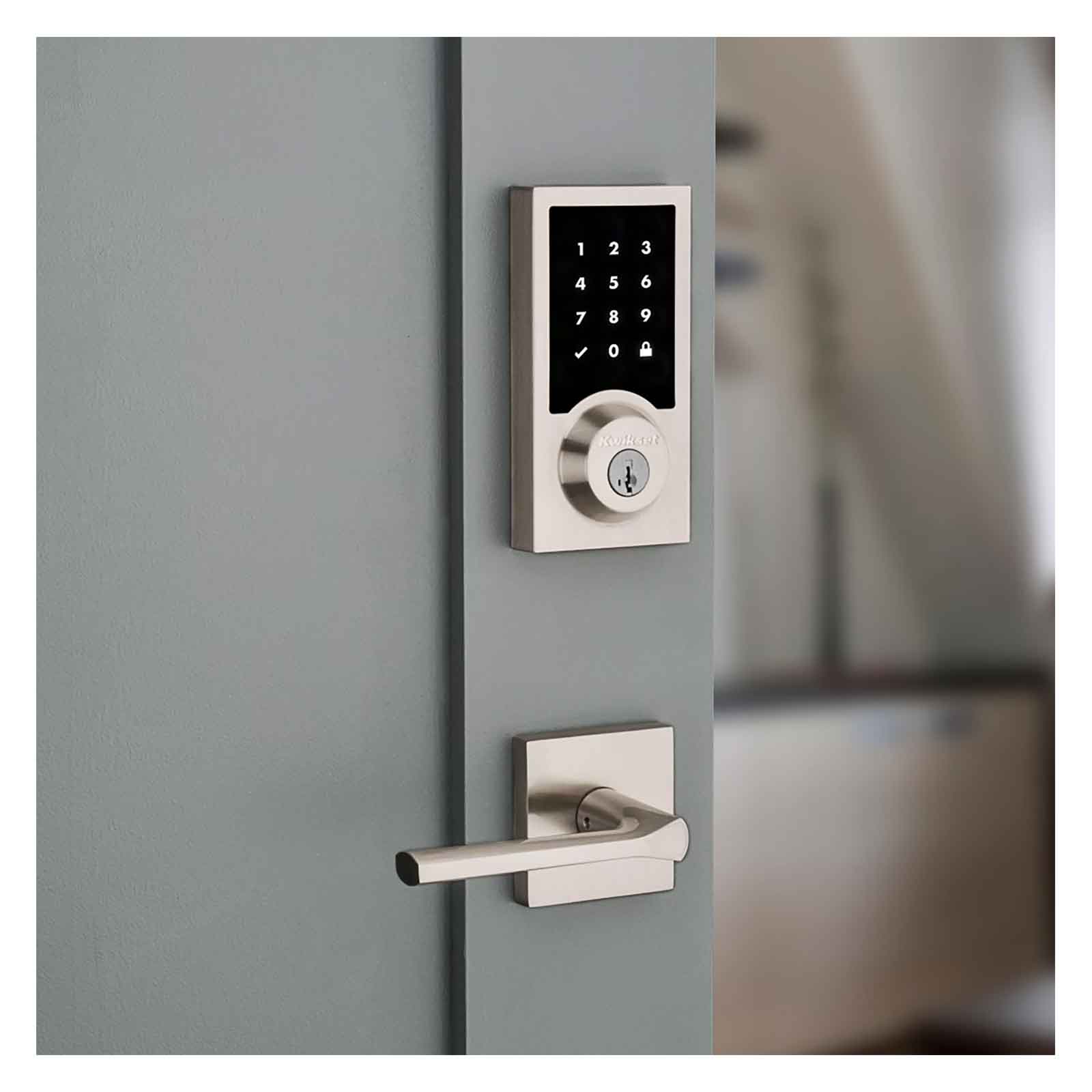 Kwikset Home Connect 918 Touch Screen Smart Lock, Z-Wave, Contemporary with Deadbolt
