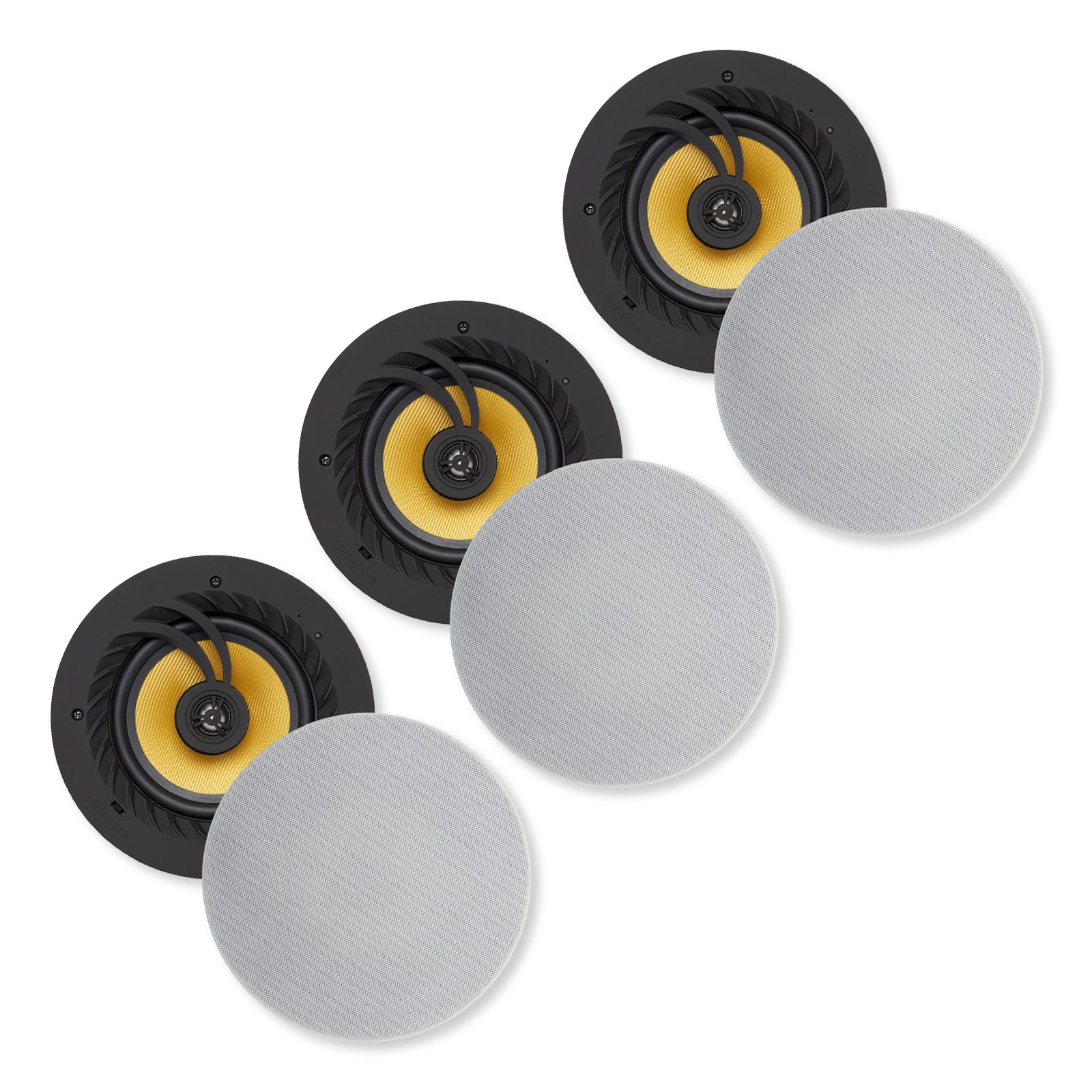Lithe Audio Bluetooth Wireless 6.5" Ceiling Speaker (3 Master And 3 Passives)