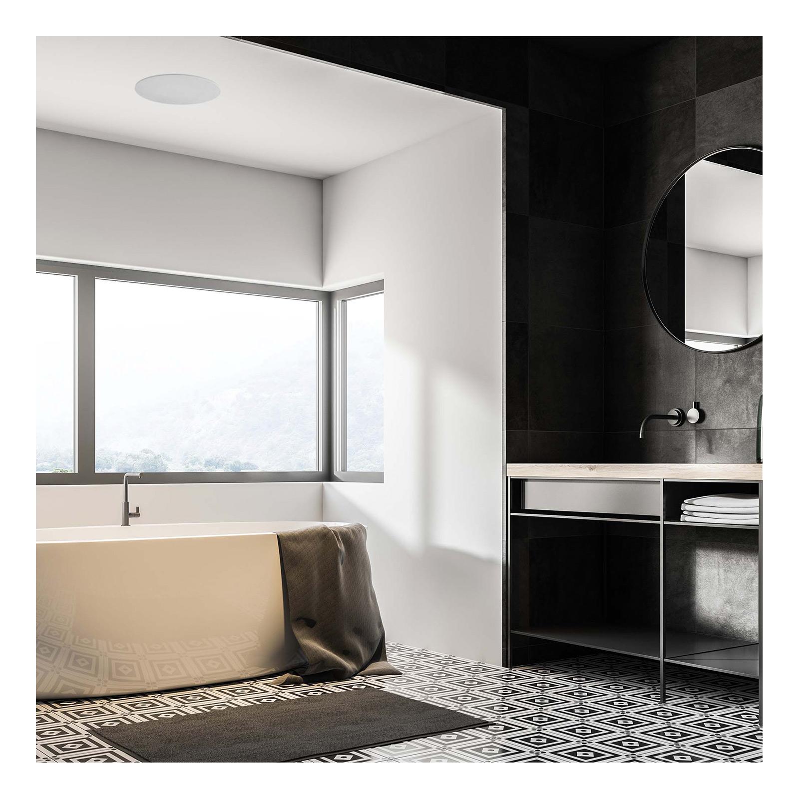 Lithe Audio All-In-One Wi-Fi and Bluetooth IP44 Bathroom Ceiling Speaker (Single)