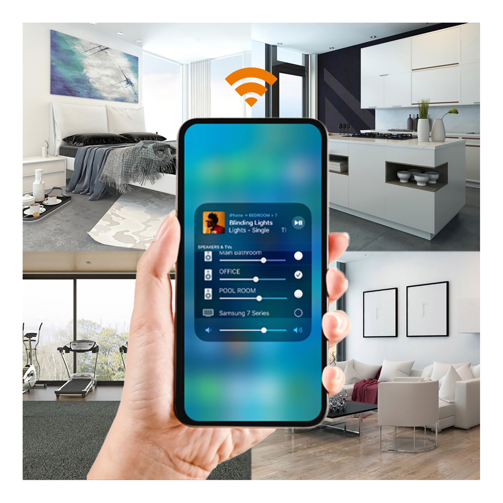 Lithe Audio All-in-One Wi-Fi Ceiling speaker (1 Master, 1 Passive)