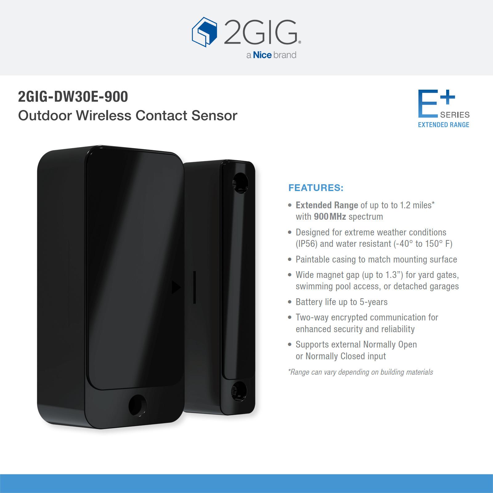 2GIG E+ Extended Range Outdoor Wireless Sensor