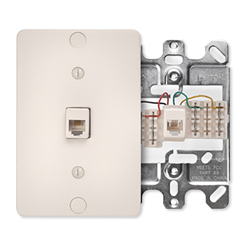 Leviton 4-Conductor/6-Position Quick-Connect Phone Jack