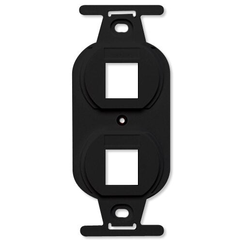 Leviton QuickPort Duplex 106 Decora Insert, 2-Port