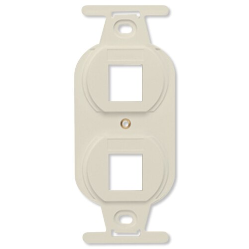 Leviton QuickPort Duplex 106 Decora Insert, 2-Port