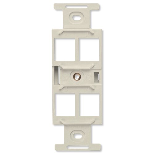 Leviton QuickPort Quad 106 Decora Insert, 4-Port