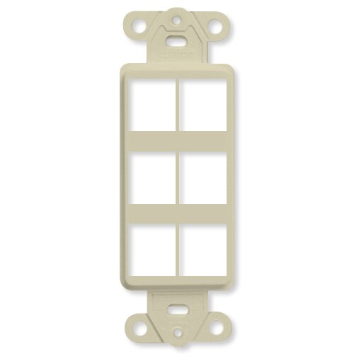Leviton QuickPort Decora Insert, 6-Port