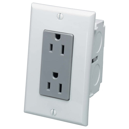 Leviton AC Power Module, Junction Box, 1-Duplex Receptacle