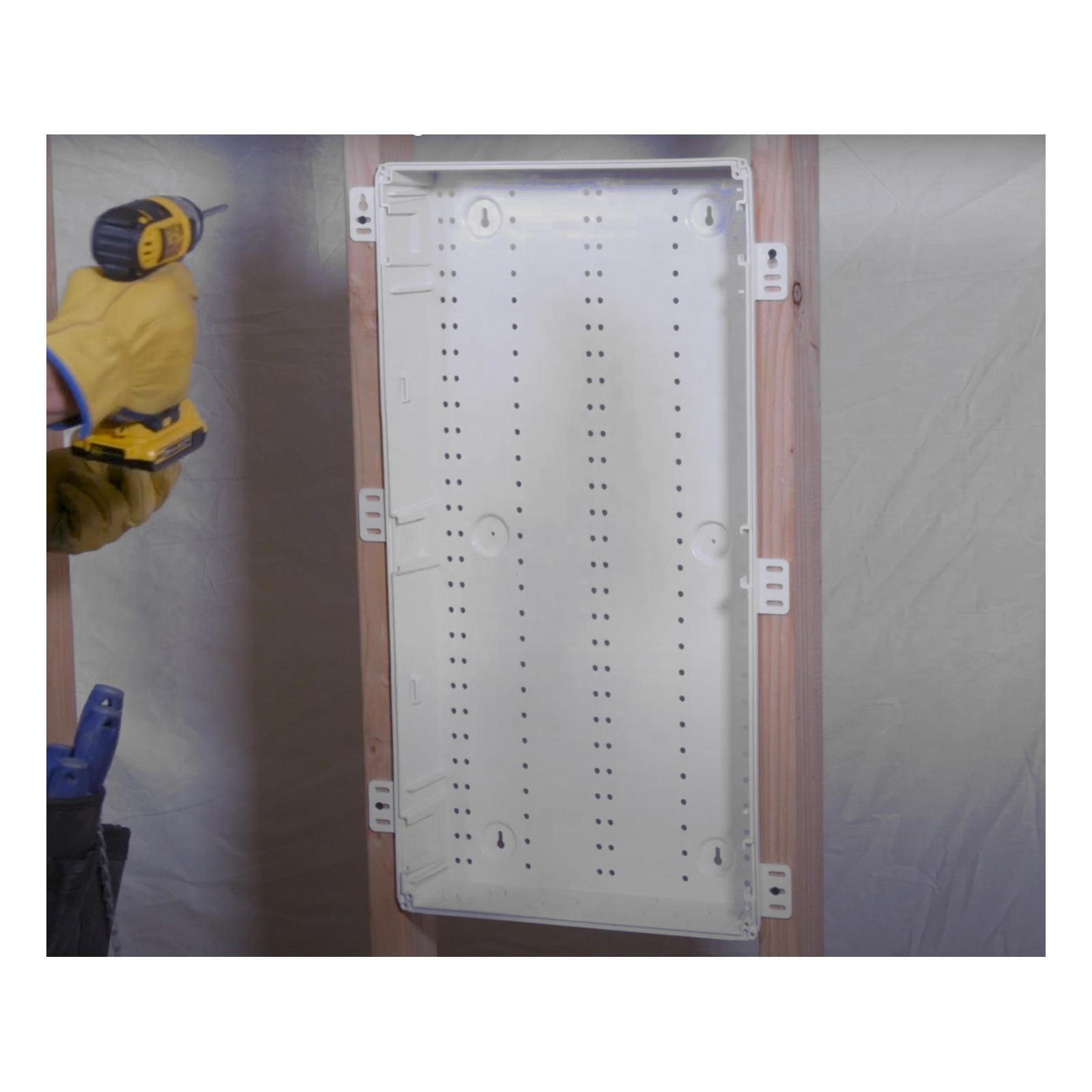Leviton Wireless Plastic Structured Media Enclosure, No Cover, 28-In