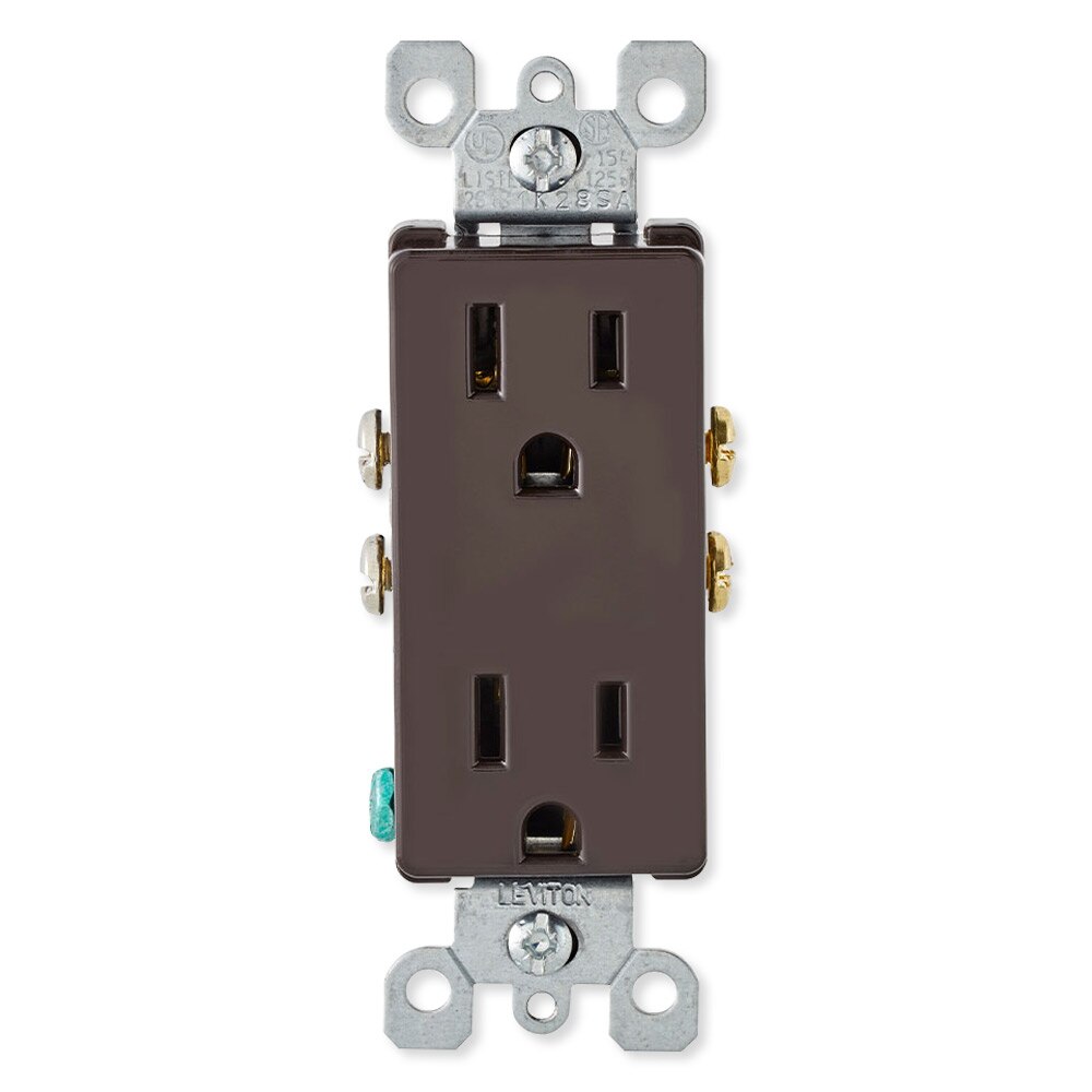 Leviton Residential Grade Duplex Receptacle, 15A