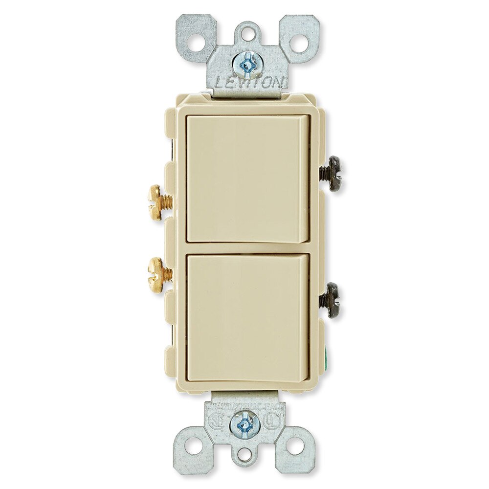 Leviton Decora Combination Wall Switch (Dual Switch)