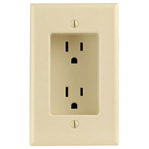 Leviton Recessed Duplex Receptacle, 1-Gang