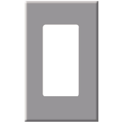 Leviton Decora Plus Screwless Snap-On Wallplate, 1-Gang