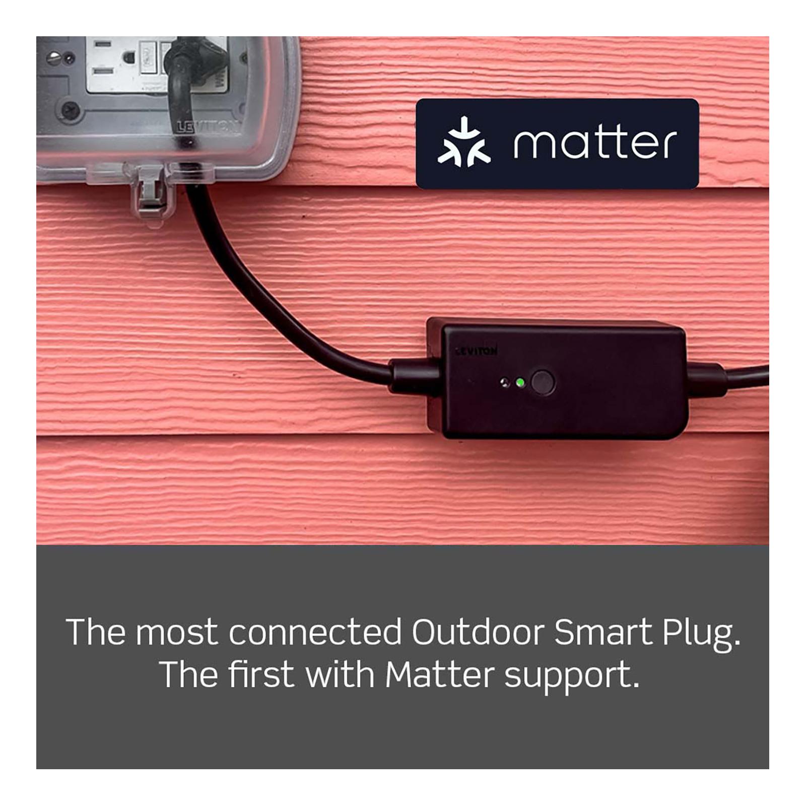 Leviton Decora Smart Wi-Fi Outdoor Plug-In, Weather Resistant