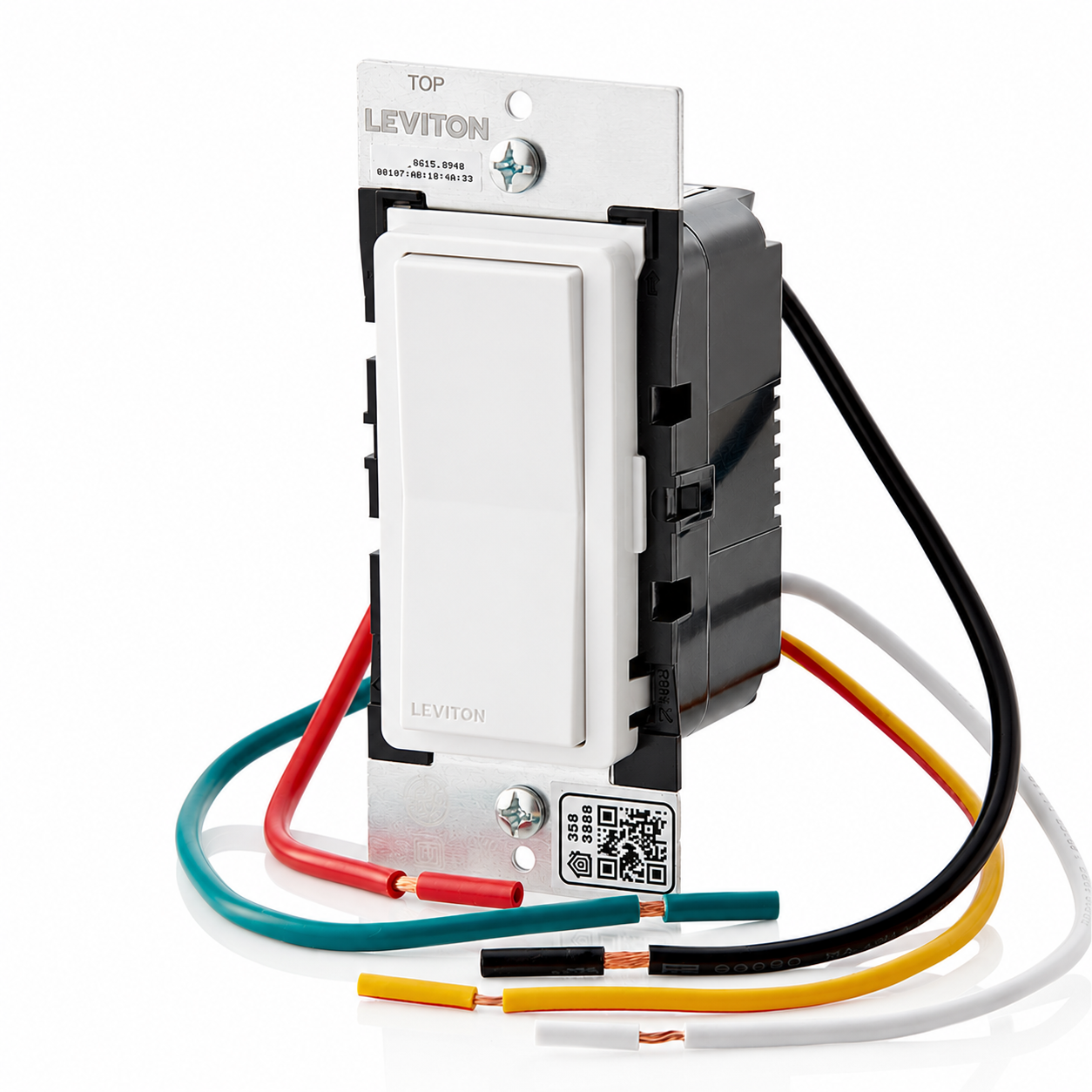 Leviton Decora Smart Wi-Fi Switch, Neutral Wire Required