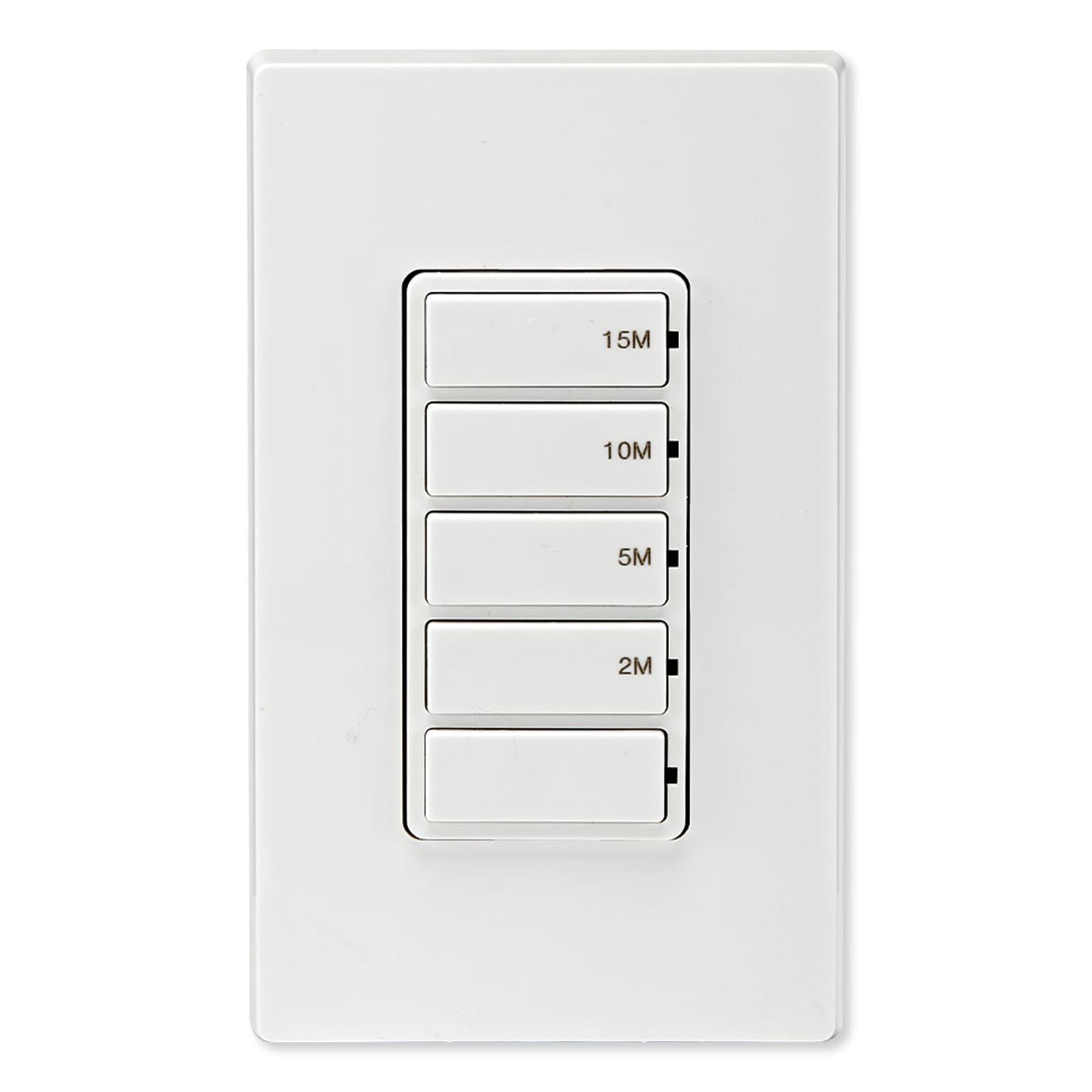 Leviton Decora Countdown Timer Wall Switch, 15 Min (2, 5, 10, 15 Min)