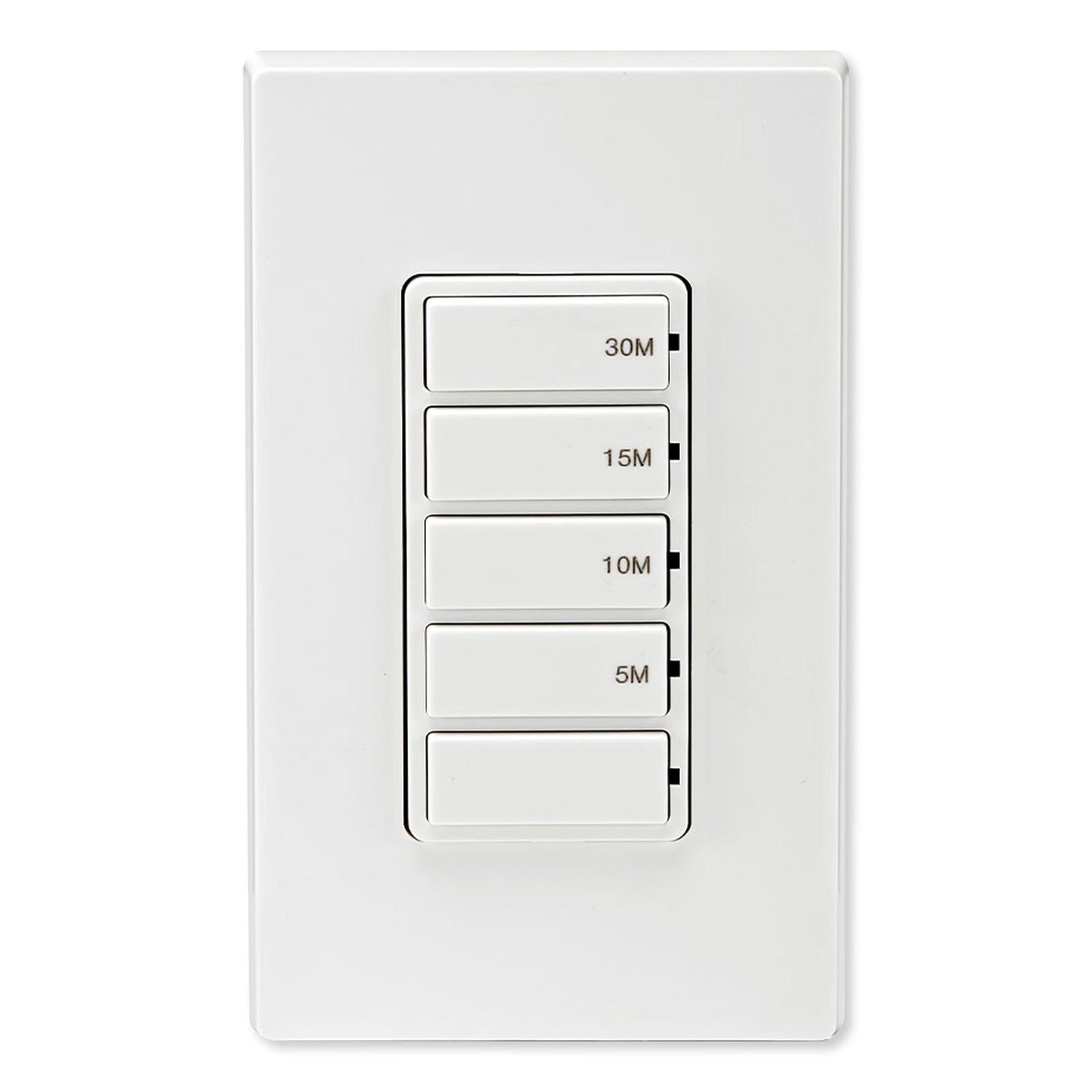 Leviton Decora Preset Countdown Timer Wall Switch, 30 Min (5, 10, 15, 30 Min)