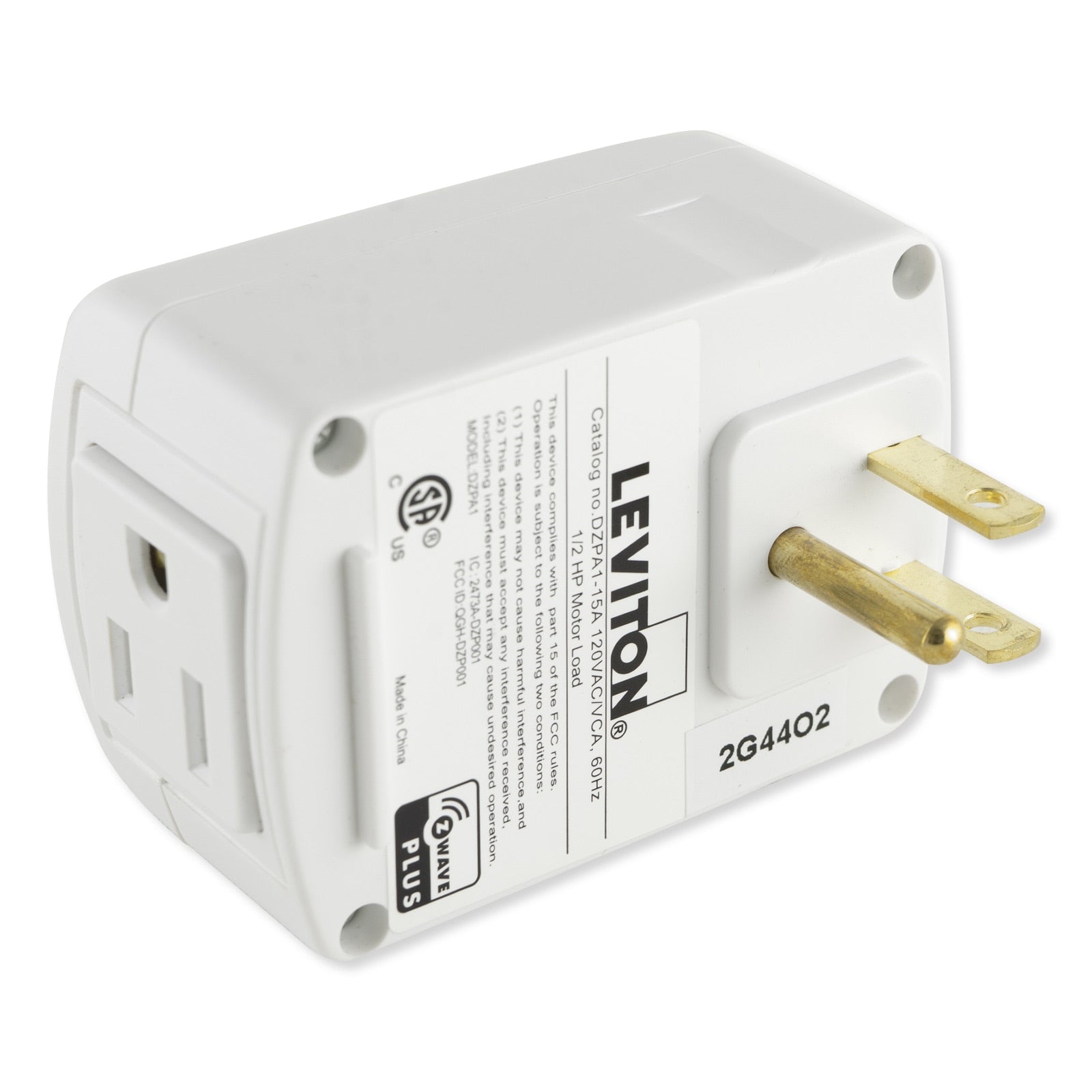 Leviton Decora Smart Z-Wave Plus Plug-In Appliance Module, Gen5