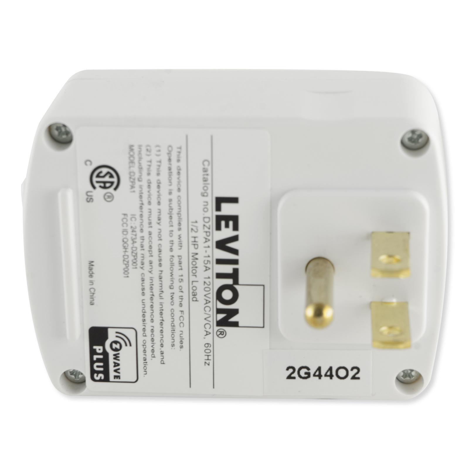 Leviton Decora Smart Z-Wave Plus Plug-In Appliance Module, Gen5
