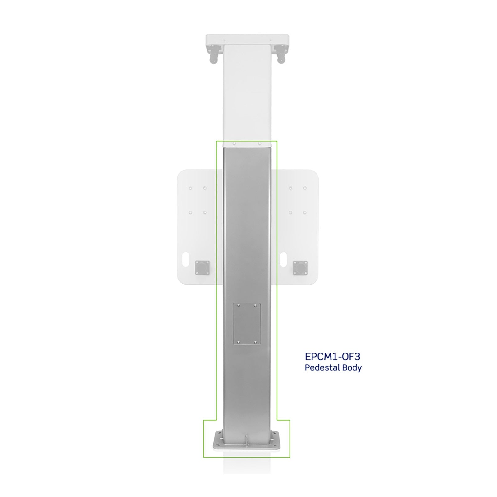 Leviton EV Side by Side Dual Mount Pedestal, Pedestal Body