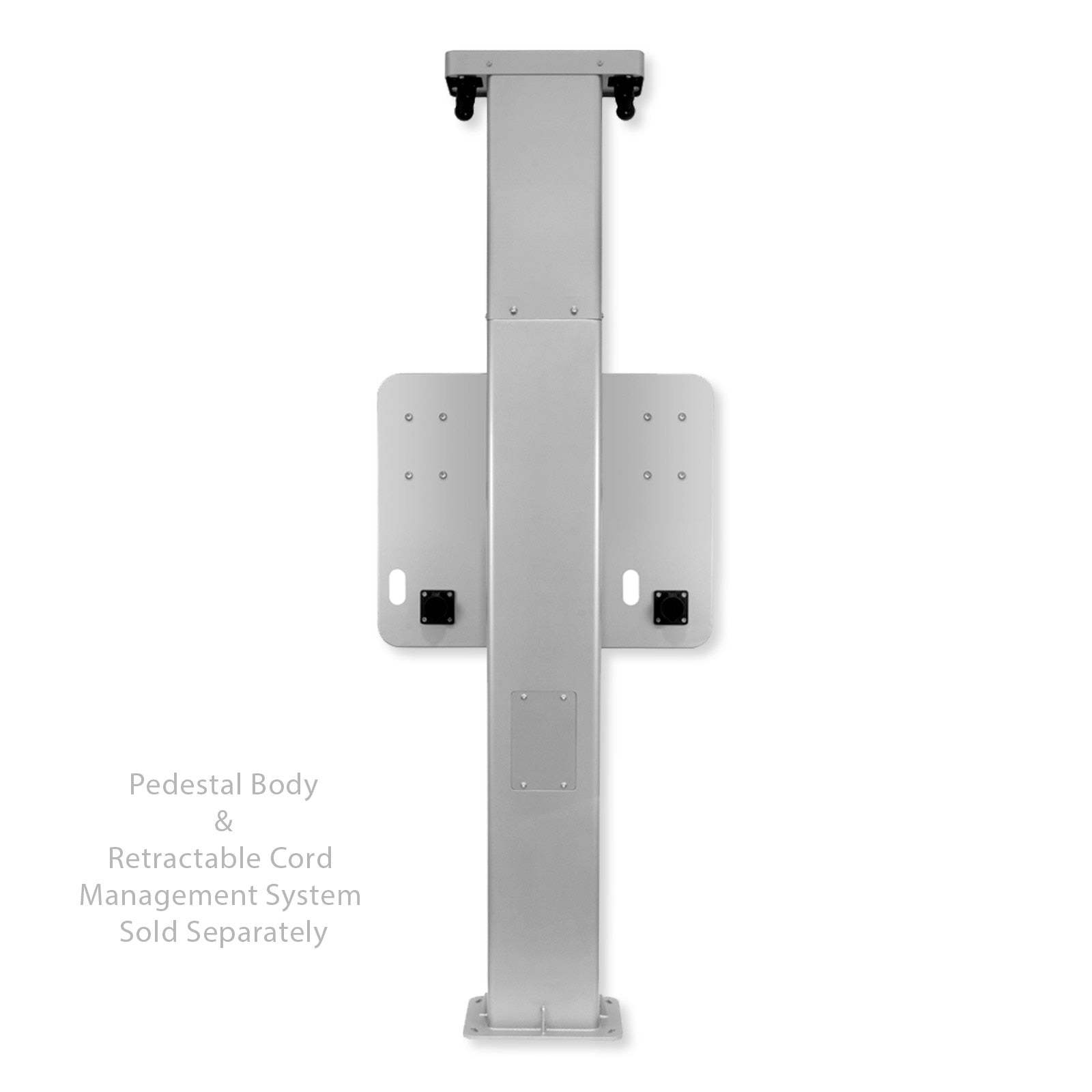 Leviton EV Side by Side Dual Mount Pedestal, Mounting Template