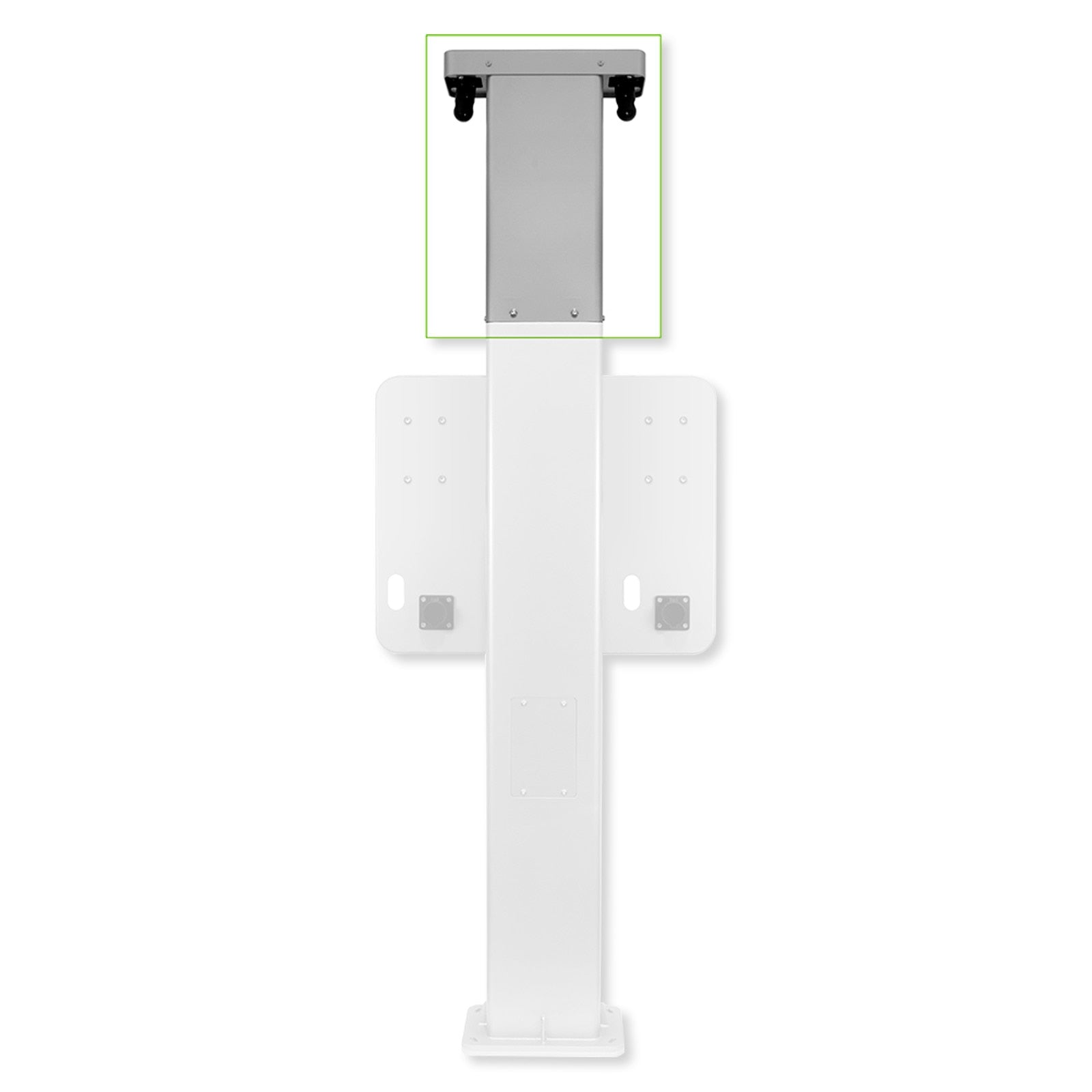 Leviton EV Side by Side Dual Mount Pedestal, Retractable Cord Management System