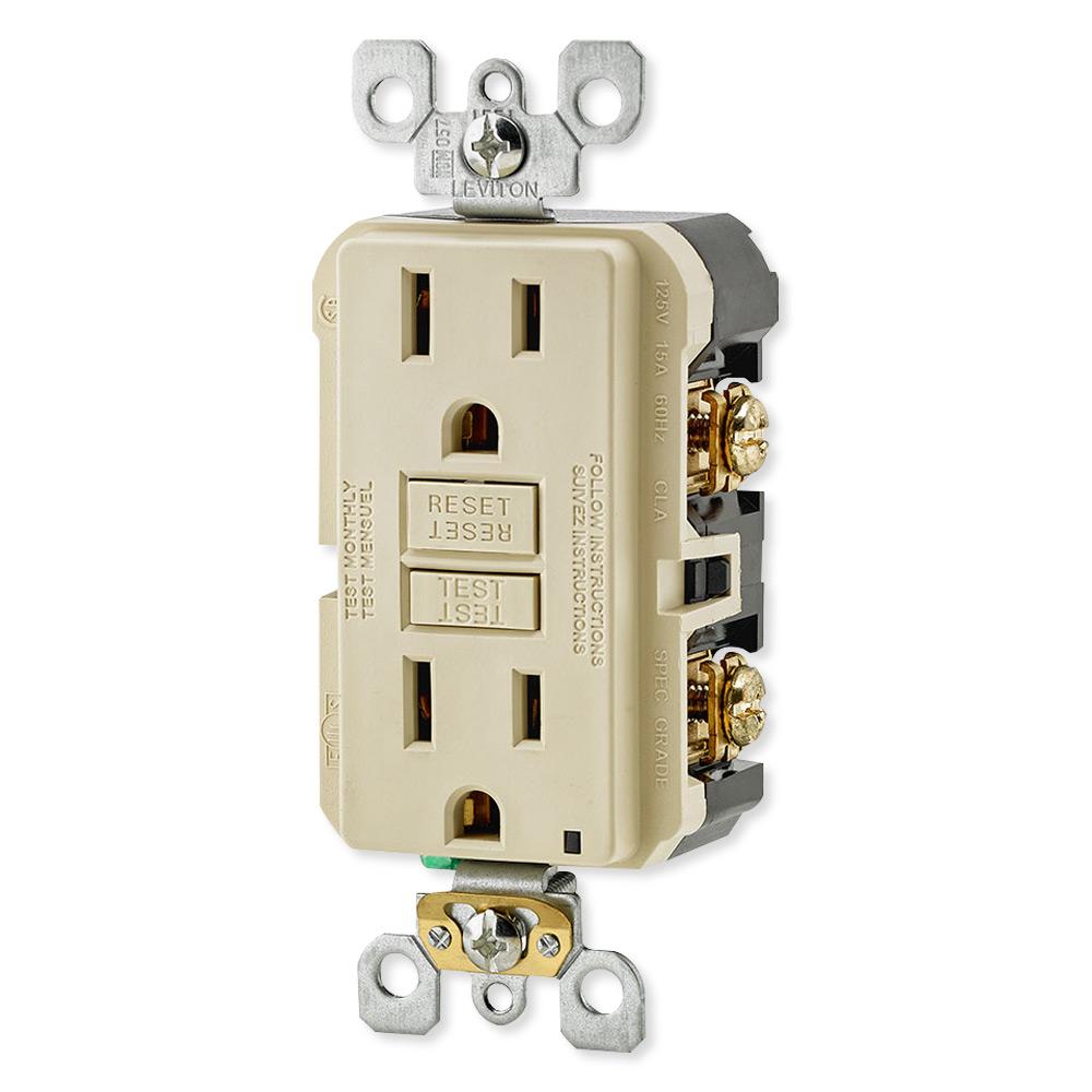 Leviton SmartlockPro Slim GFCI Receptacle, 15A